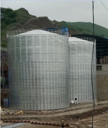 调兵山粮食钢板仓的安装全过程不用热焊接